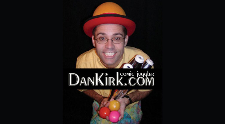 Dan Kirk Comic Juggler Logo