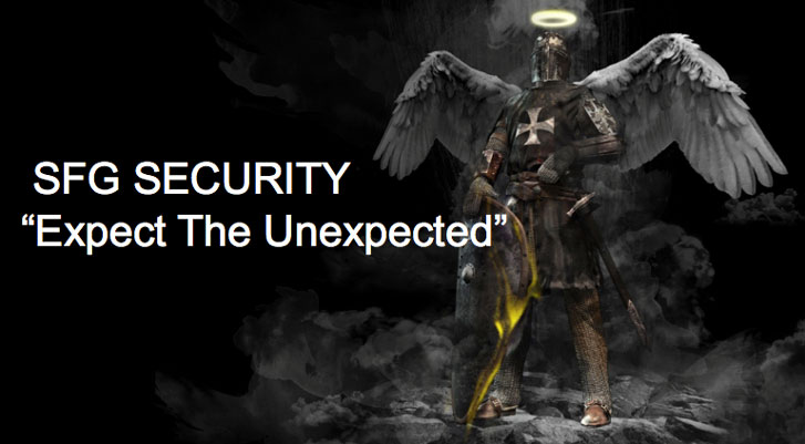 SFG Security "Expect the Unexpected" Logo